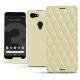 Google Pixel 3 leather case - Beige - Couture ( Nappa - Pantone 7502C ) 