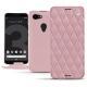 Housse cuir Google Pixel 3 - Rose - Couture ( Nappa - Pantone 2365C ) 
