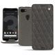 Custodia in pelle Google Pixel 3 - Anthracite - Couture ( Pantone 424C ) 