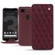 Funda de piel Google Pixel 3 - Lie de vin - Couture ( Pantone 5115C ) 