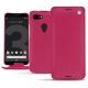 Capa em pele Google Pixel 3 - Rose fluo
