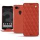 Google Pixel 3 leather case - Arange clouquié - Couture