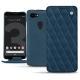 Custodia in pelle Google Pixel 3 - Blu mediterran - Couture