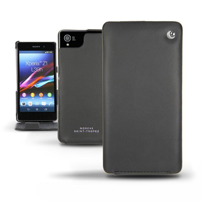 Lederschutzhülle Sony Xperia Z1  - Noir ( Nappa - Black ) 