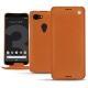Housse cuir Google Pixel 3 - Orange vibrant