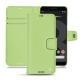 Housse cuir Google Pixel 3 XL - Vert olive ( Nappa - Pantone 578U ) 
