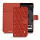  Google Pixel 3 XL leather case - Papaye - Couture ( Pantone 180C ) 