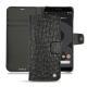 Capa em pele  Google Pixel 3 XL - Autruche nero