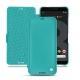 Google Pixel 3 XL leather case - Bleu fluo
