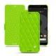 Google Pixel 3 XL leather case - Vert fluo - Couture