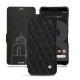 Housse cuir Google Pixel 3 XL - Negre poudro - Couture