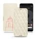 Google Pixel 3 XL leather case - Blanc escumo - Couture