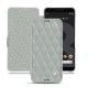 Google Pixel 3 leather case - Gris - Couture ( Nappa - Pantone W428C ) 