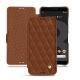 Housse cuir Google Pixel 3 - Marron - Couture ( Nappa - Pantone 1615C ) 
