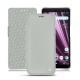 Housse cuir Sony Xperia XZ3 - Gris ( Nappa - Pantone W428C ) 