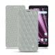 Funda de piel Sony Xperia XZ3 - Gris - Couture ( Nappa - Pantone W428C ) 