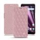 Housse cuir Sony Xperia XZ3 - Rose - Couture ( Nappa - Pantone 2365C ) 