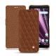 Custodia in pelle Sony Xperia XZ3 - Marron - Couture ( Nappa - Pantone 1615C ) 