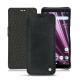 Sony Xperia XZ3 leather case - Dark vintage ( Roughtcut - Black#5256 ) 