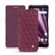 Sony Xperia XZ3 leather case - Prune vintage - Couture