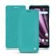 硬质真皮保护套 Sony Xperia XZ3 - Bleu fluo