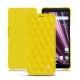 Sony Xperia XZ3 leather case - Jaune fluo - Couture