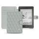 レザーケース Amazon Kindle Paperwhite (2018) - Gris - Couture ( Nappa - Pantone W428C ) 