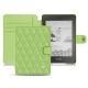 Amazon Kindle Paperwhite (2018) leather case - Vert olive - Couture ( Nappa - Pantone 578U ) 