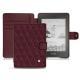 Housse cuir Amazon Kindle Paperwhite (2018) - Lie de vin - Couture ( Pantone 5115C ) 