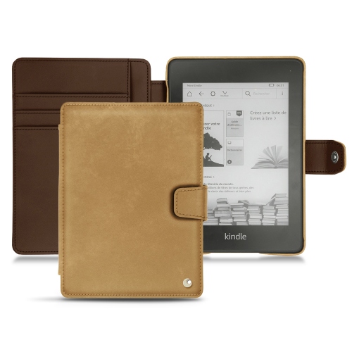 Custodia in pelle Amazon Kindle Paperwhite (2018)Sable vintage ( Pantone #9b7340 ) 