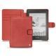 Housse cuir Amazon Kindle Paperwhite (2018) - Cerise vintage ( Pantone 185C ) 
