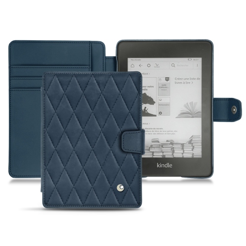 가죽 커버 Amazon Kindle Paperwhite (2018)Jean vintage - Couture ( Pantone #2f414f  ) 