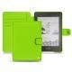 Amazon Kindle Paperwhite (2018) leather case - Vert fluo