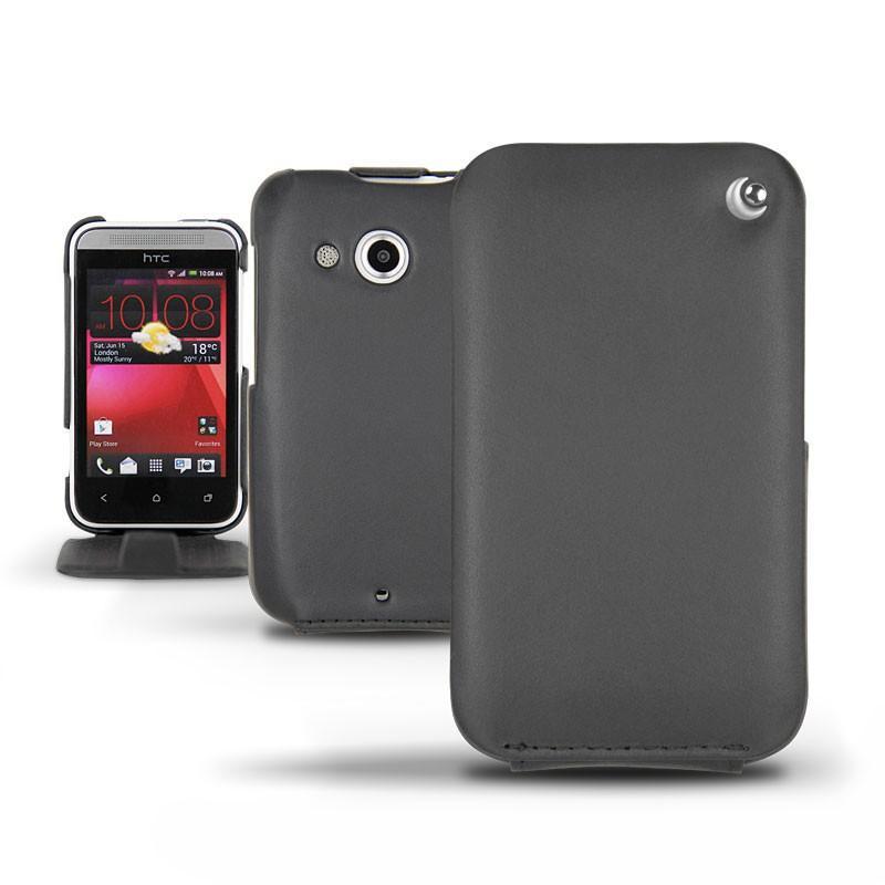 Lederschutzhülle HTC Desire 200  - Noir ( Nappa - Black ) 