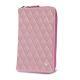 Wallet case for a smartphone - Rose - Couture ( Nappa - Pantone 2365C ) 