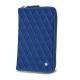 Capa carteira para smartphone - Bleu océan - Couture ( Nappa - Pantone 293C ) 