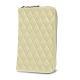 Wallet case for a smartphone - Beige - Couture ( Nappa - Pantone 7502C ) 