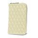 Etui-Portefeuille für Smartphones - Ivoire - Couture ( Sleek P C12 - White ) 