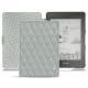 レザーケース Amazon Kindle Paperwhite (2018) - Gris - Couture ( Nappa - Pantone W428C ) 