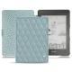 レザーケース Amazon Kindle Paperwhite (2018) - Bleu ciel - Couture ( Nappa - Pantone 277C ) 