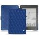 Lederschutzhülle Amazon Kindle Paperwhite (2018) - Bleu océan - Couture ( Nappa - Pantone 293C ) 