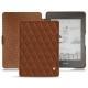 レザーケース Amazon Kindle Paperwhite (2018) - Marron - Couture ( Nappa - Pantone 1615C ) 
