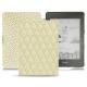 Custodia in pelle Amazon Kindle Paperwhite (2018) - Ivoire - Couture ( Sleek P C12 - White ) 