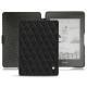 Amazon Kindle Paperwhite (2018) leather case - Ebène - Couture ( Sleek P C12 - Black ) 