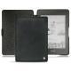 Amazon Kindle Paperwhite (2018) leather case - Dark vintage ( Roughtcut - Black#5256 ) 