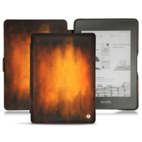 Housse cuir Amazon Kindle Paperwhite (2018) : Housse et coque en cuir pour Liseuses et tablettes sur NoreveFauve Patine