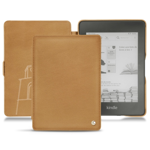 Housse cuir Amazon Kindle Paperwhite (2018) : Housse et coque en cuir pour Liseuses et tablettes sur NoreveCastan esparciate ( Pantone #824F2A )