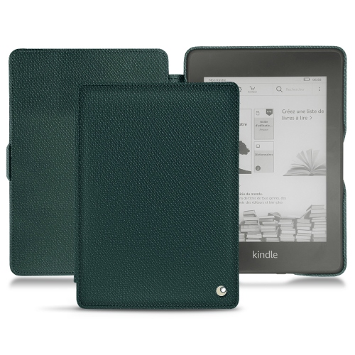 Housse cuir Amazon Kindle Paperwhite (2018) : Housse et coque en cuir pour Liseuses et tablettes sur NoreveVert séduisant ( Pantone #1d3c34 ) 