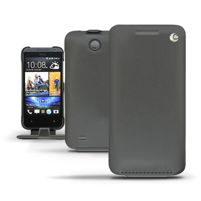Lederschutzhülle HTC Desire 300  - Noir ( Nappa - Black ) 