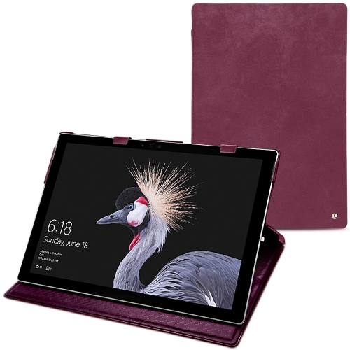 Microsoft Surface Pro 6 leather casePrune vintage ( Pantone #612434 ) 